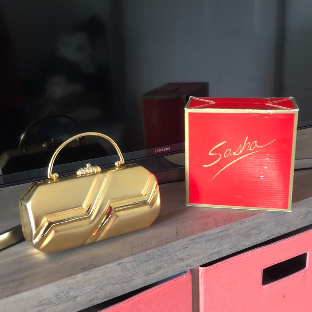 Gold going out purse.